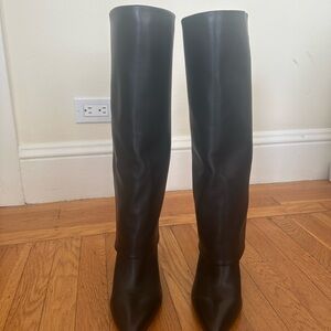 Marc Fisher Black Leather Knee High Boot